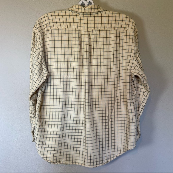 Ralph Lauren Vintage Butter Yellow Plaid Button Down Shirt Size US 12 - Picture 3 of 6